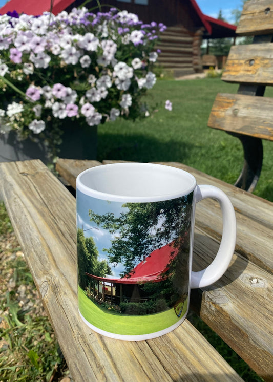 Log Cabin Tea House Mug